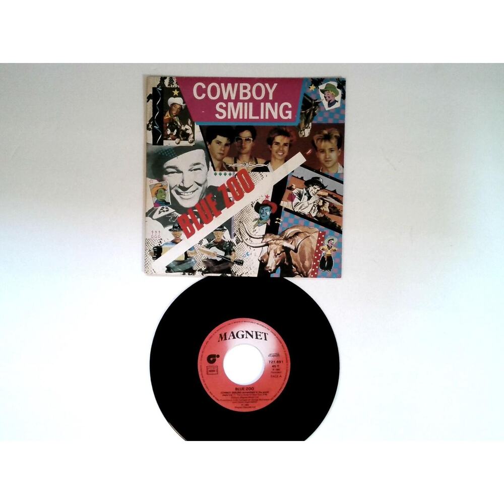 Blue Zoo Somewhere In the World There's A Cowboy Smiling 7" Vinyl Record France
